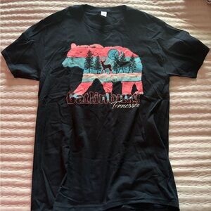 🔥Black Graphic T Gatlinburg TN Shirt 👚